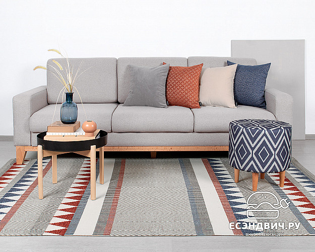 Банкетка круглая "Эмбер" (ELZA ULTIMA/Бук) -Arb/Сп