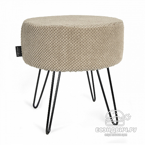 Банкетка ferro "Эмбер" (CITUS CAMEL/Металл черный) -Arb/Мт