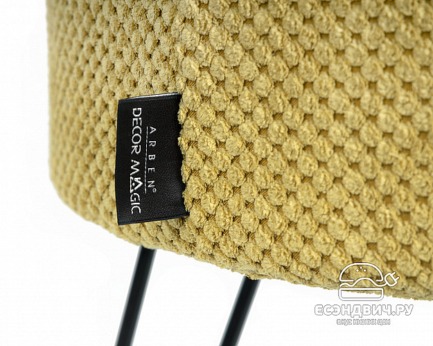 Банкетка ferro "Эмбер" (CITUS UMBER/Металл черный) -Arb/Мт