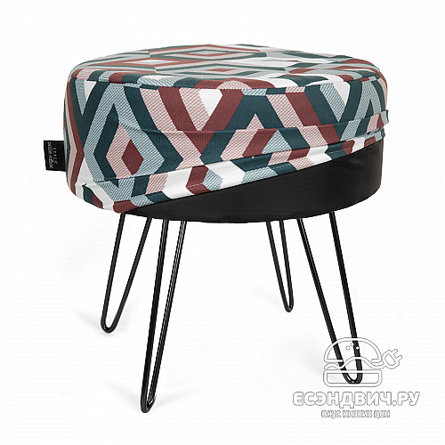 Банкетка ferro "Эмбер" (ESCADA LAGOON/Металл черный) -Arb/Мт