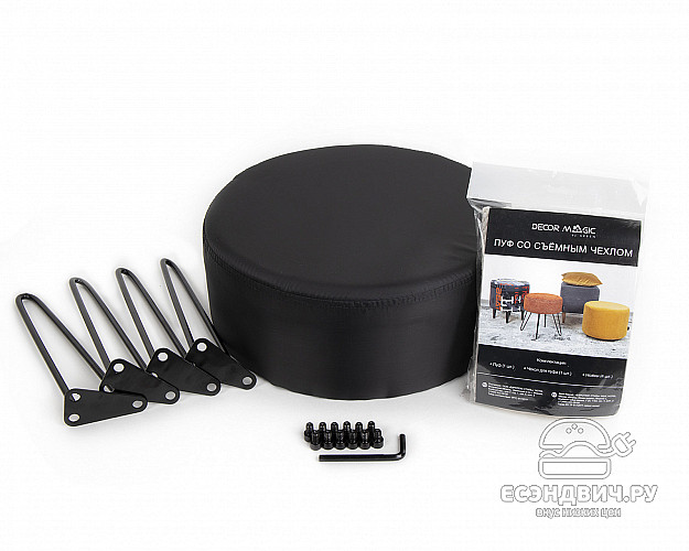 Банкетка ferro "Эмбер" (ZOOM RHOMBUS COCOA/Металл черный) -Arb/Мт