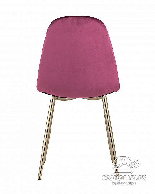 Стул "Лора" (Велюр Бордо/Металл цвет Золото)/SG/Vl
