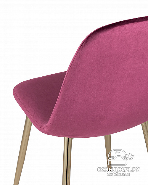 Стул "Лора" (Велюр Бордо/Металл цвет Золото)/SG/Vl