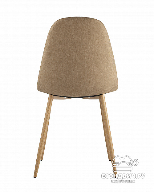 Стул "Лора" (Рогожка Бежевая/Металл имитация дерева)/SG/Vl
