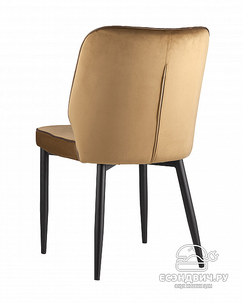 Стул "Райан" (Велюр Карамель/Металл черный)/SG/Lrn