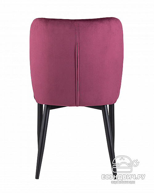 Стул "Райан" (Велюр Бордовый/Металл Черный матовый)/SG/Lrn