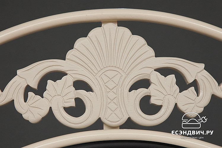 Кровать 900 "Кайди" (Металл Белый/Дерево цвет Белый) Tch/10389