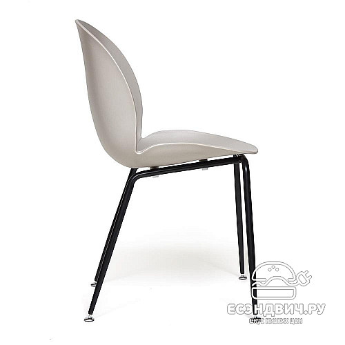 Стул "Битл" (Пластик Серый/Металл Черный) Tch/12659