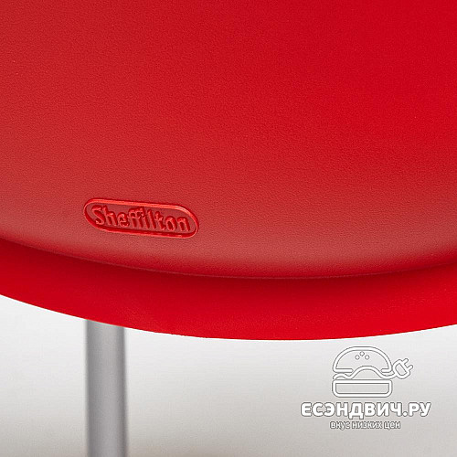 Стул "Симпл" (Пластик Красный/Металл Черный) Tch/12830