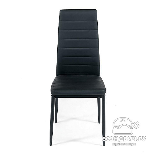 Стул "Страйп" (Экокожа Черная/Металл Серый) Tch/13194