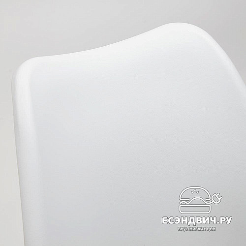 Стул iron "Дэнвер" (Пластик Белый/Экокожа Белая/Металл Хром) Tch/13647