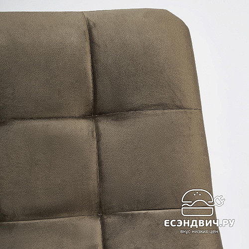 Стул барный "Чили" (Велюр Темно-серый/Металл Черный) Tch/14351