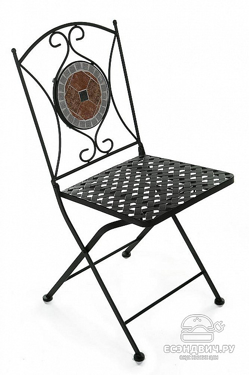 Стул складной mosaic "Патио" (Металл Черный/Мозаика Канада) Tch/10837