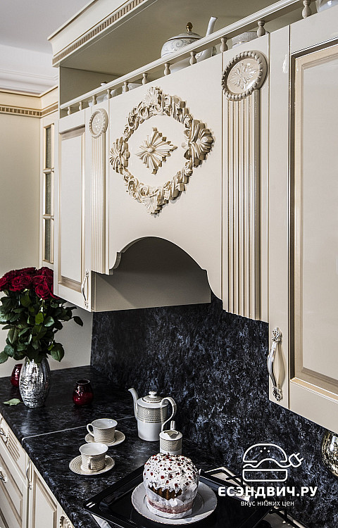 Тумба 400 "Маэстро" (МДФ) (Крем глянец/Патина/Лак) UgVr