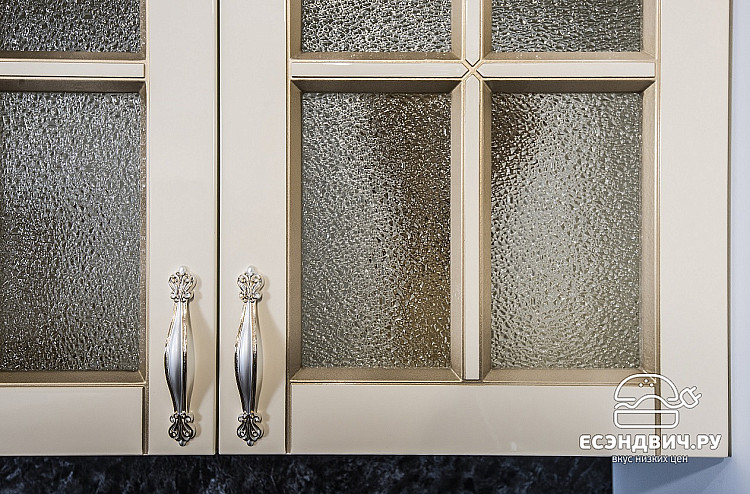 Тумба 800 "Маэстро" (МДФ) (Крем глянец/Патина/Лак) UgVr