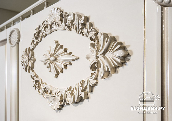 Тумба 800 под мойку врезную "Маэстро" (МДФ) (Крем глянец/Патина/Лак) UgVr