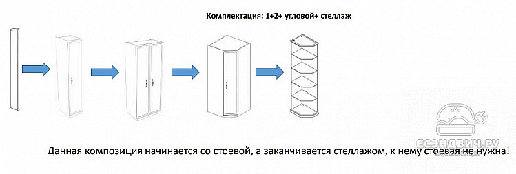 Стеллаж торц. правый 45 "Лейла" (Белый матовый) (МДФ/Патина/Лак) UgMh