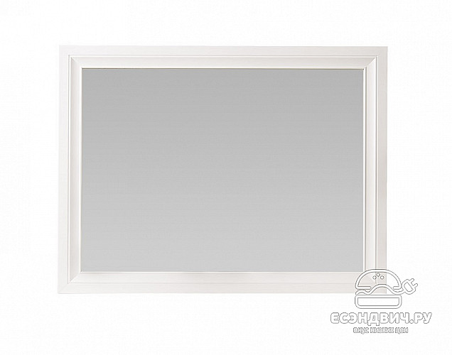 Зеркало 76*76 "Лейла" (Белый матовый) (МДФ/Патина/Лак) UgMh