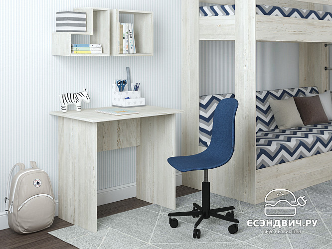 Стол письменный  0,8 "Лаворо" (Сосна винтерберг) D_Akr