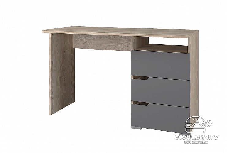 Детская 5 предм. L "Атланта" (МДФ) (Сонома/Графит софт) /Gnt/Ант