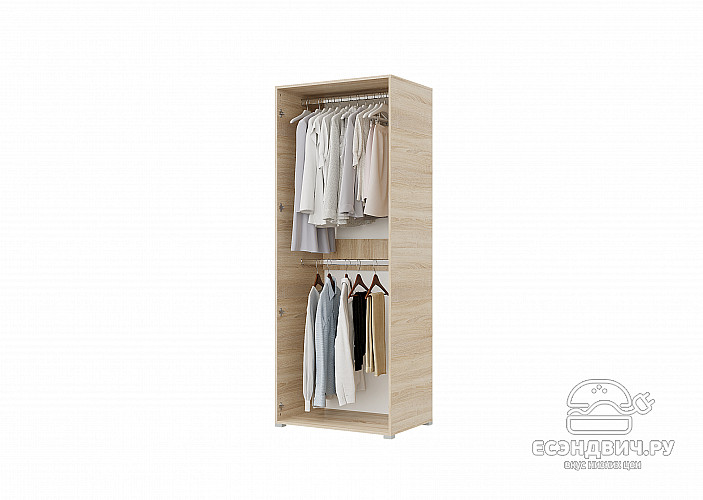 Шкаф 2х дверн. 0,8 "Balance" (Сонома/Белый) /Gnt