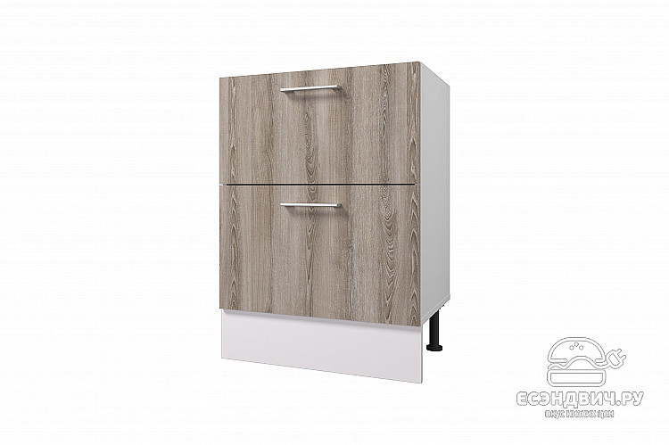 Тумба 60 (2ящ.) без столеш."Герда" (Ясень Таормино) /Gnt/Ep/М29