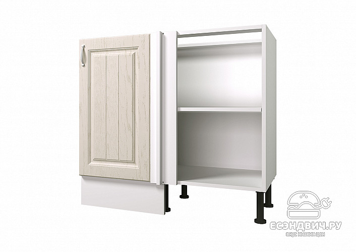 Тумба 100 угловая (универс.) без столеш. "Диана" (МДФ) (Вуд Светлый) /Gnt/Pr/М24