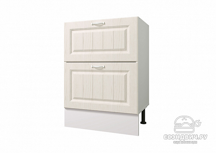 Тумба 60 (2ящ.) без столеш. "Диана" (МДФ) (Вуд Светлый) /Gnt/Pr/М29