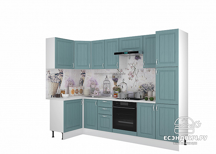 Тумба 100 угловая (универс.) без столеш. "Диана" (МДФ) (Мурено) /Gnt/Pr/М24