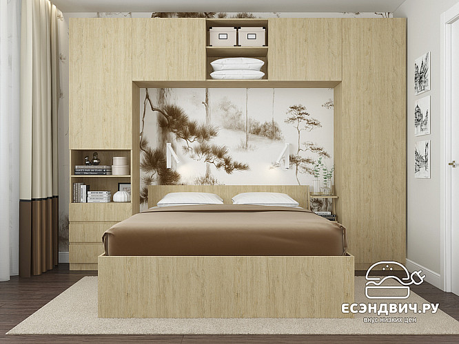 Кровать 1600 "Depo apart" (Пикард) D_Dp