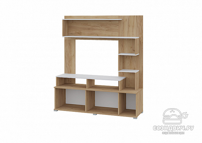 Гостиная 1,4 "Порто" (Крафт Золотой/Белый) /Gnt/Nk