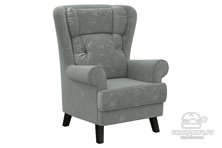 Кресло "Икар"(Велюр Estel 05/Венге)/Эл