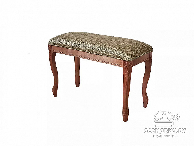 Банкетка № 9 "Comfort"(Массив дерева)(Вишня/Жаккард Агата коричневый)/Vs/Б9