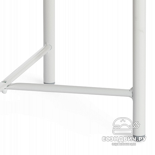 Банкетка "Фьюжн"(Велюр Темно-коричневый/Металл Белый) Tch/19245