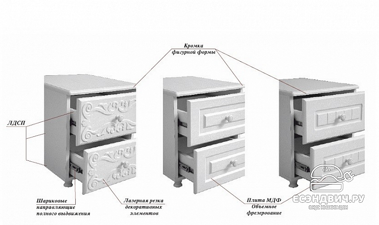 Стол письменный "Римини"(МДФ)(Белый/Белое дерево)/Vs/ИТ-15