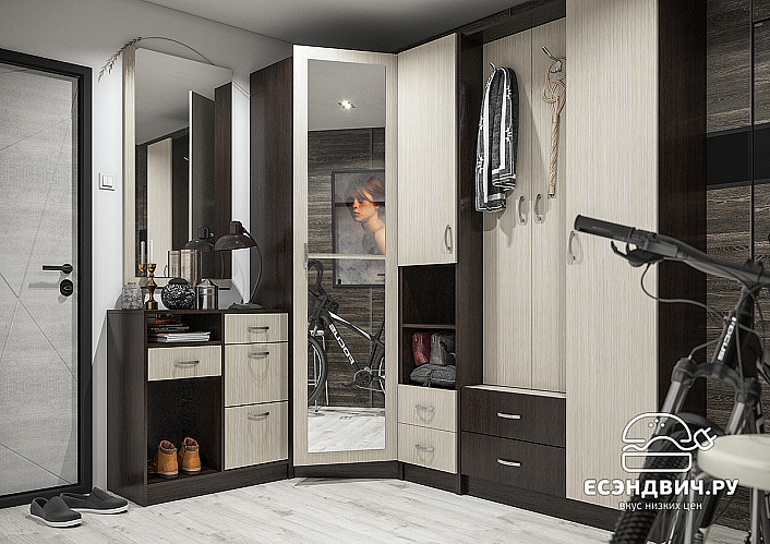 Тумба для обуви M "Беверли" (Венге/Дуб белфорд) -ИЦ/ОБ-3