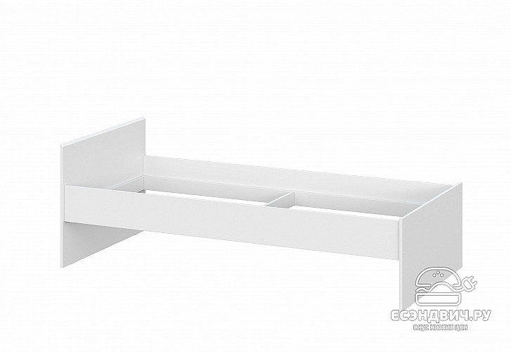 Кровать 900 "Atlas" (Белый текстурный) SV/Tk