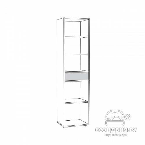 Стеллаж "Кристофер"(Дуб золотой/Белый)/Mb/Vd_13.146