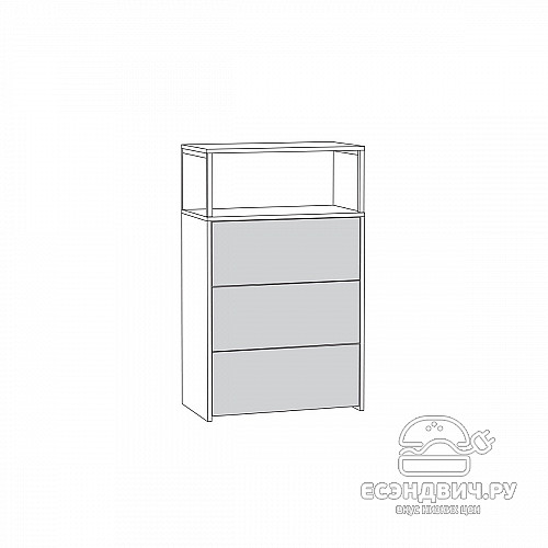 Комод "Тэйлор"(Дуб Гранж Песочный/Интра)/Mb/Trv_13.307.02N