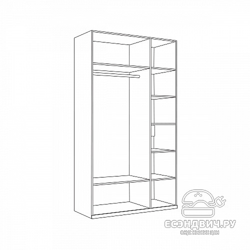 Шкаф 3х дверн. 1,26 "Мелисса"(МДФ)(Белая шагрень)/Mb/Vl_13.12