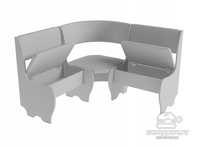 Кухонный уголок compatto "Оливьер" (Дуб сонома/Рогожка Bahama Hazel (AT)) -G