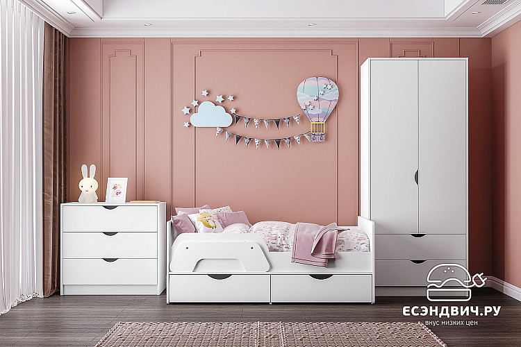 Детская 3 предм. "Сэнди"(Белый)/Mb/Un