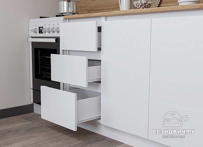 Кухня 2,0 "Анна"(Белый)-DSV/Мр