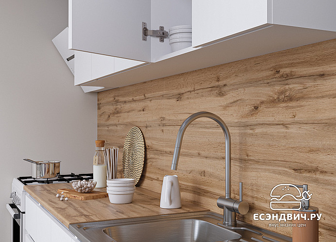 Кухня 2,0 "Анна"(Белый)-DSV/Мр