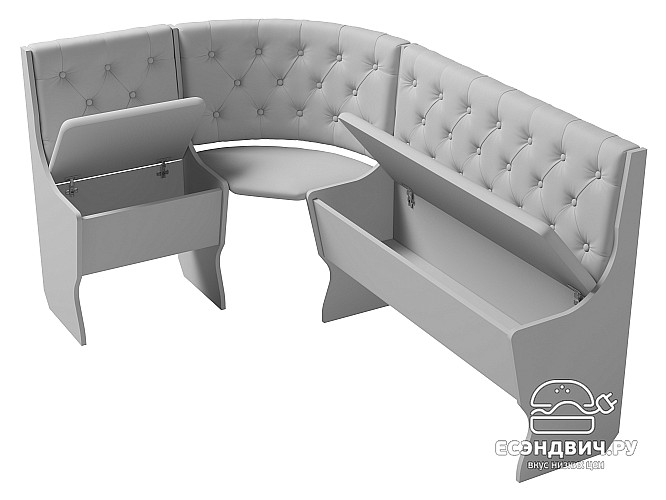 Кухонный уголок bravo "Оливьер" (Сосна Винтерберг/Кожзам Marvel Mango (AT)) -G/Л3