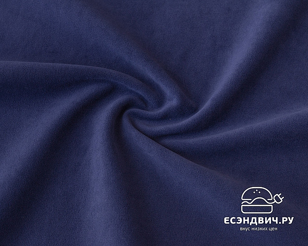 Скамья угловая мягкая compatto "Оливьер" (Вишня Хансен/Велюр Dream Indigo (AT)) -G