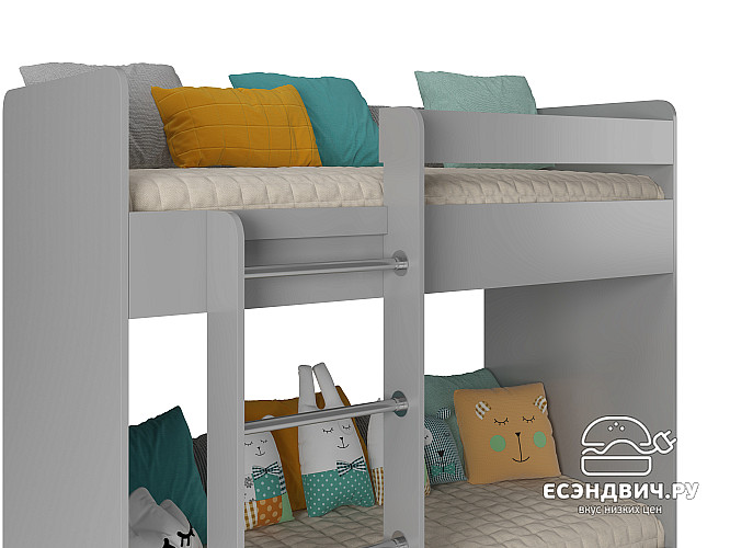 Кровать двухъярусная 70х160 tre "Лаворо" (Белый/Розовый кварц) D