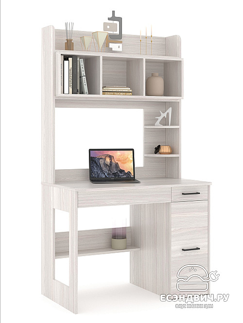 Стол письменный 1,0х1,8 прав.art "Лаворо" (Шимо светлый / Шимо светлый) /1795