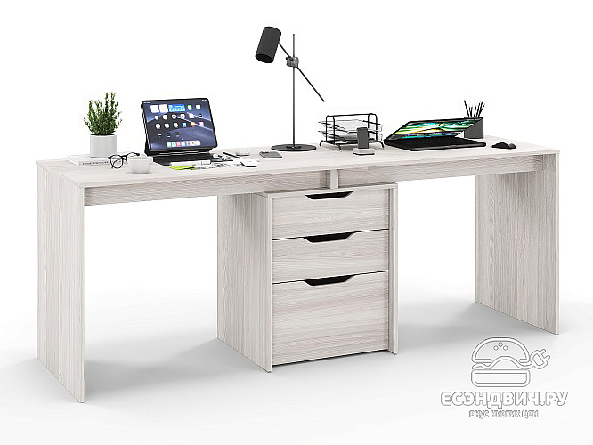 Стол письменный 1,8 grand mini "Лаворо" (Шимо светлый / Шимо светлый) D