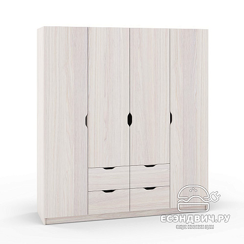 Шкаф 3 180х200 grand "Лаворо" (Анкор белый / Анкор белый) /1717
